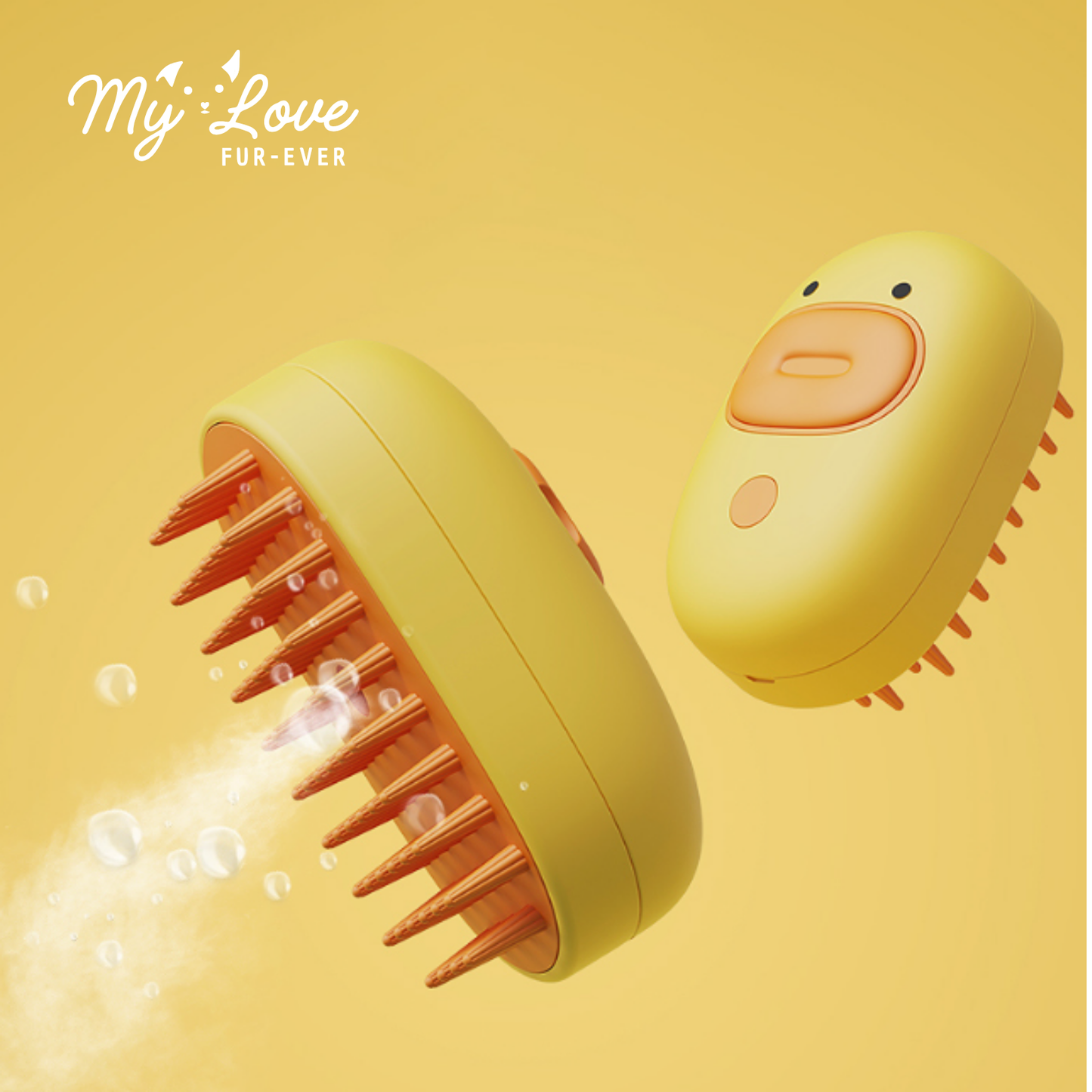 Duck Massage Brush 3 in 1 Steam Spray