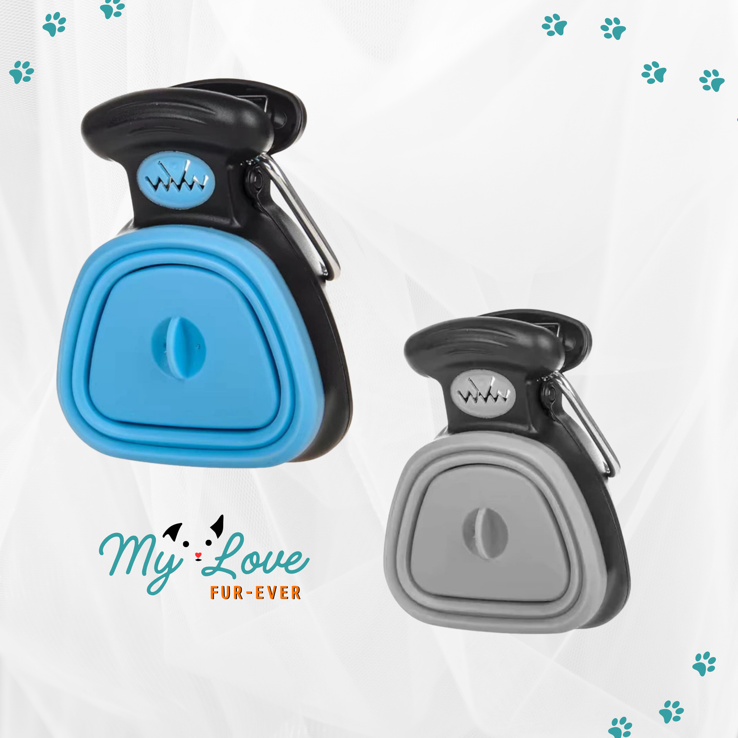Dog Pooper Scooper Poo Paw Foldable + 1 Roll Decomposable Bags