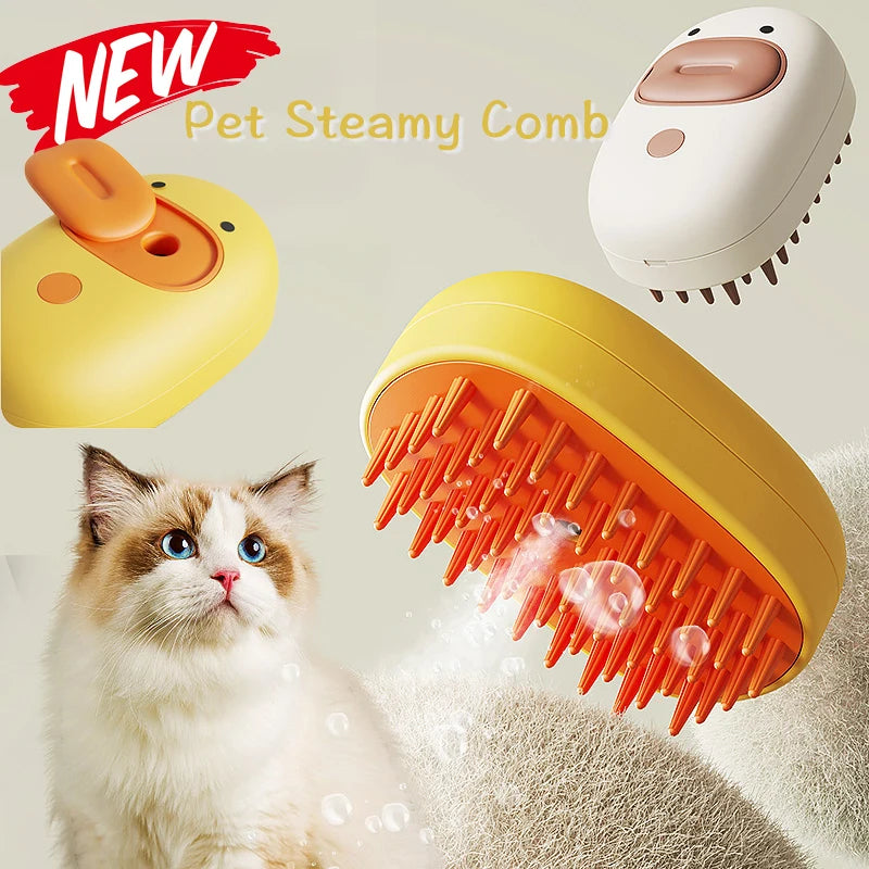 Duck Massage Brush 3 in 1 Steam Spray