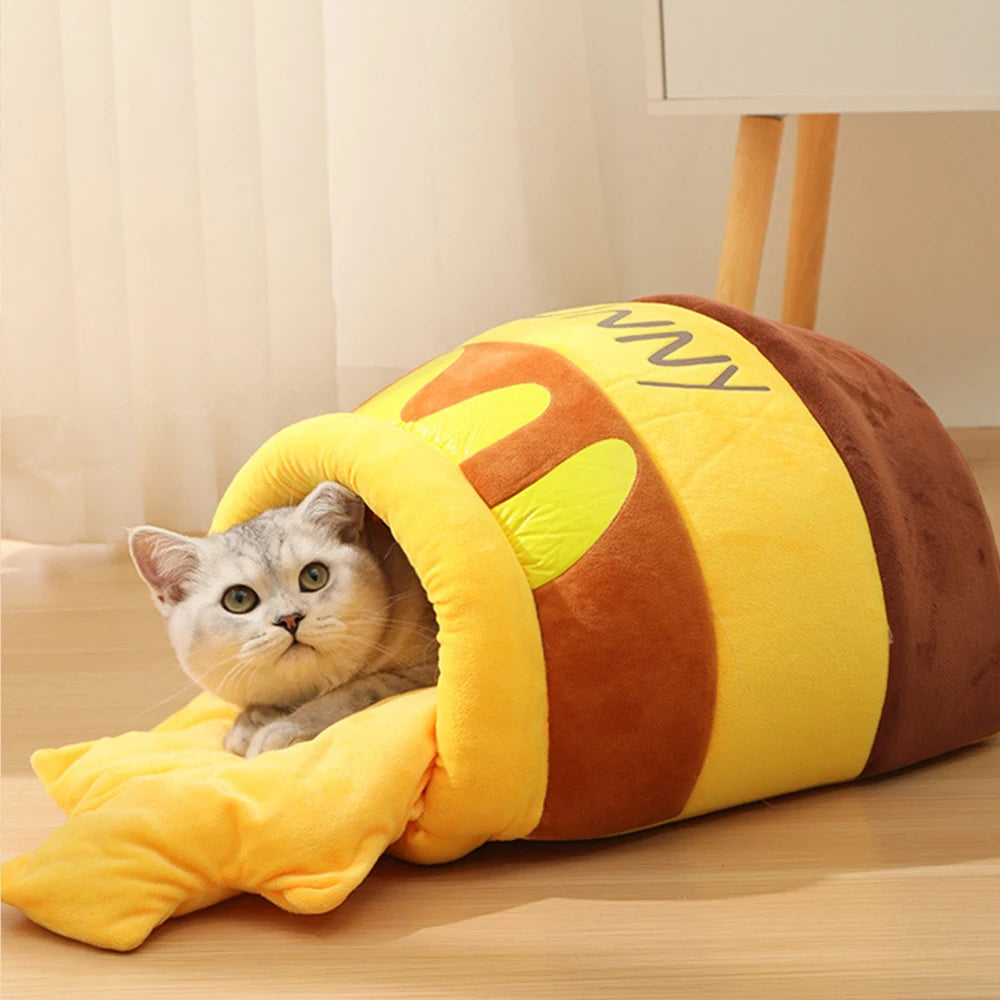 Honey Jar Cat Bed House