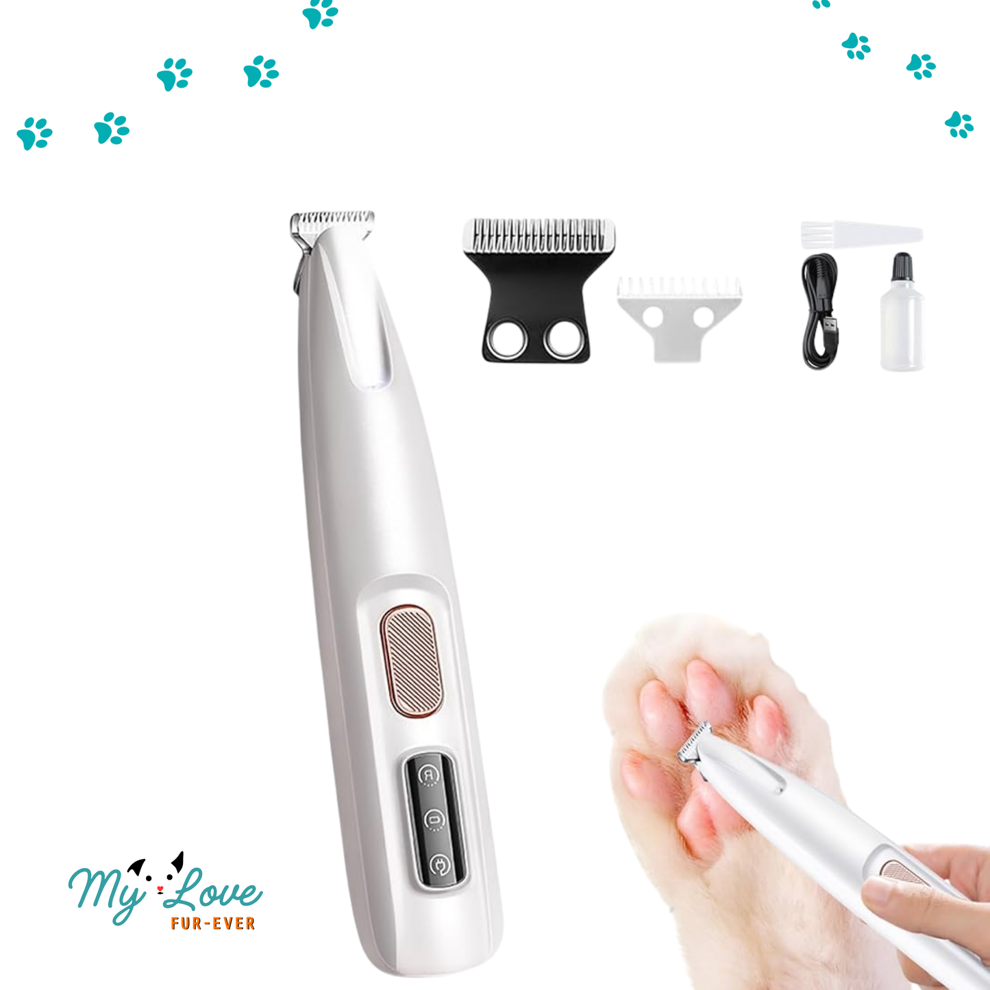 Electric Pet Hair Trimmer Waterproof