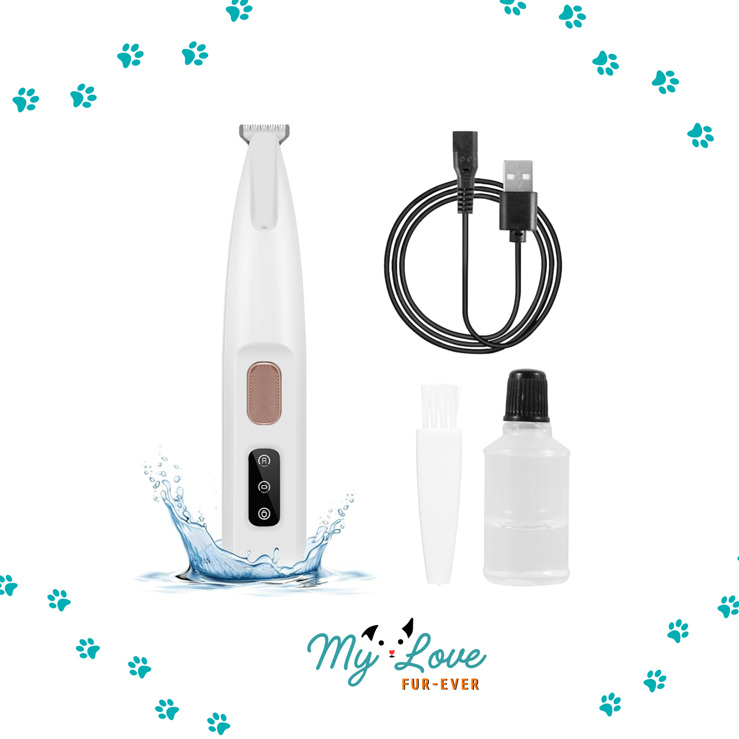 Electric Pet Hair Trimmer Waterproof