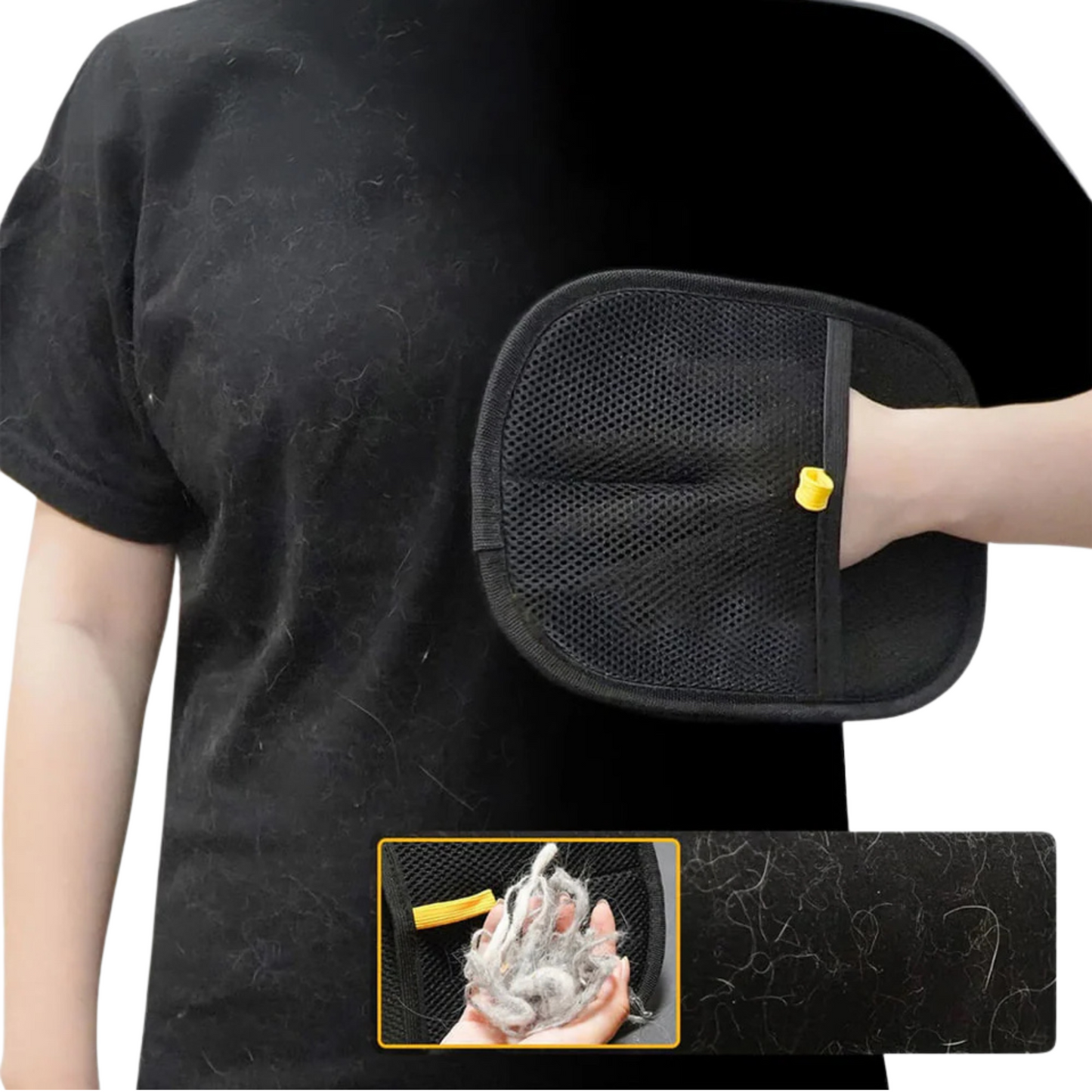Pet Hair Removal Gloves – Double-Sided Electrostatic Grooming