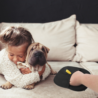 Pet Hair Removal Gloves – Double-Sided Electrostatic Grooming