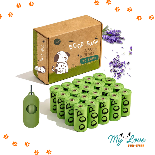 Dog Poop Bags Lavender Extra Thick + Leakproof