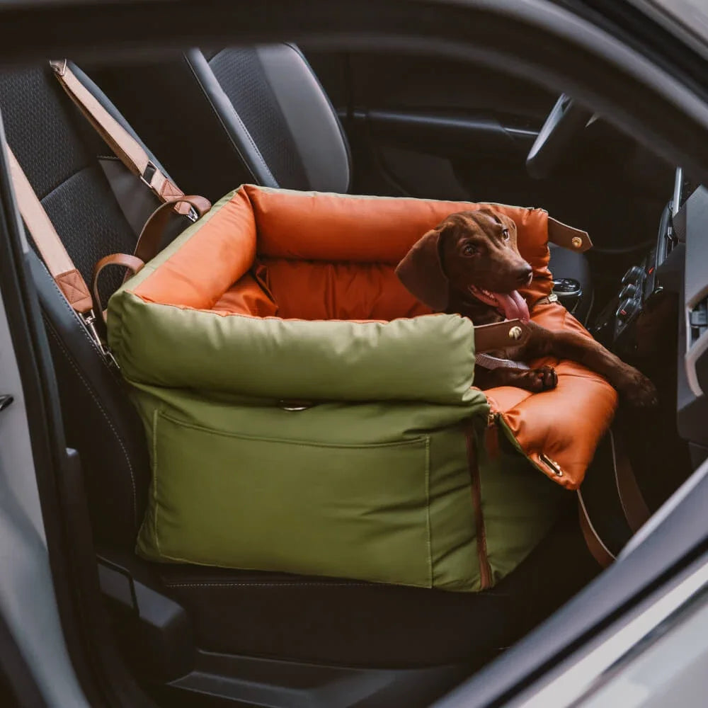 Luxury Dog Car Seat Bag – 3-in-1 Booster Travel Bed & Carrier