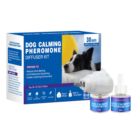 1 Dog Calm Tranquil Paws™ Pet Pheromone Diffuser Kit – Comfort & Calm - Refill 48ml+48ml