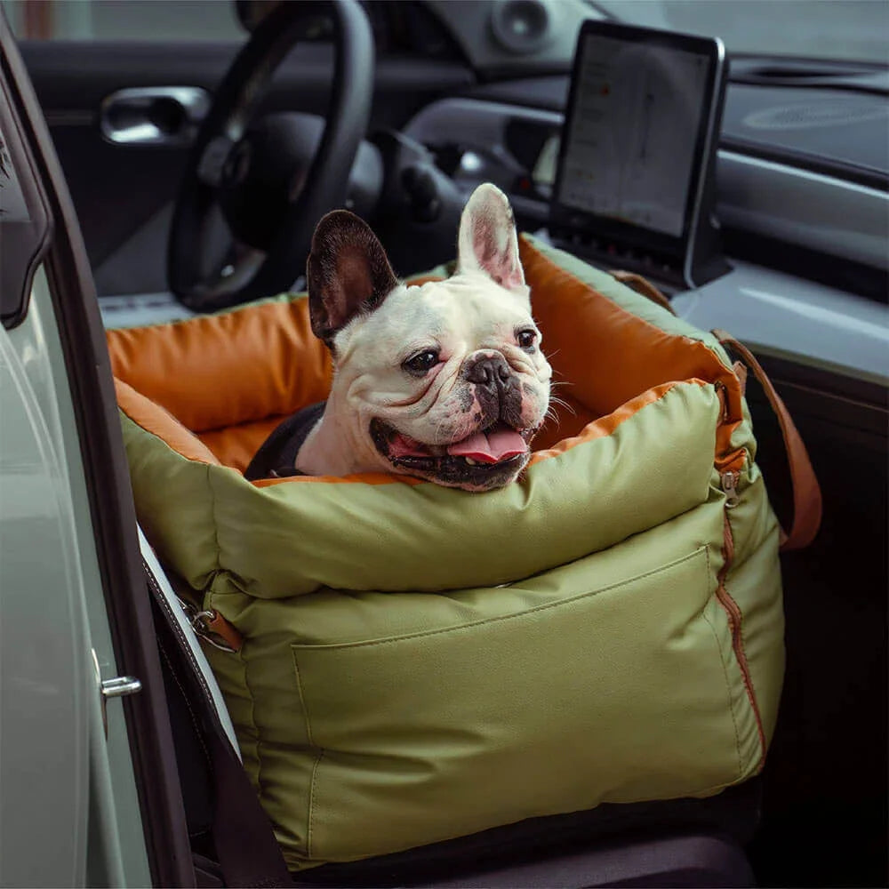 Luxury Dog Car Seat Bag – 3-in-1 Booster Travel Bed & Carrier